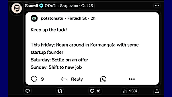 சொன்னா நம்ப மாட்டீங்க.. பெங்களூரில் ஒரே நாளில் வீடு கிடைத்தது.. இண்டர்நெட்-ஐ தெறிக்க விட்ட இளைஞன்..!