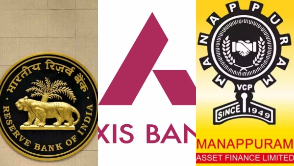  ஆக்சிஸ் வங்கி, மணப்புரம் பைனான்ஸ் மீது அபராதம் விதித்த ஆர்பிஐ..!! 