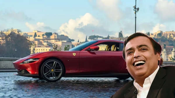 அம்பானி வீட்டின் புது வரவு.. ஃபெராரி ரோமா சூப்பர் கார்.. விலை மட்டும் கேட்காதீங்க ப்ளீஸ்..!! 