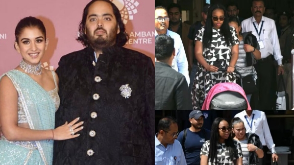 அம்பானி குடும்ப திருமணம்! திண்டுக்கல் ரீட்டா இல்லைங்க.. வந்திருக்குறது பெரிய கை.. யாரு பாருங்க