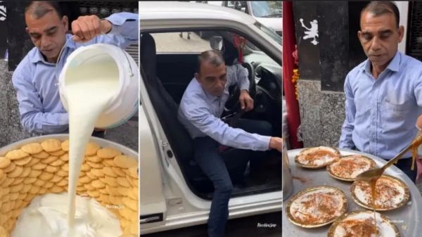 BMW காரில் தயிர் வடை விற்கும் சர்மா.. யார் சார் நீங்க.. டிரெண்டிங் வீடியோ..! 