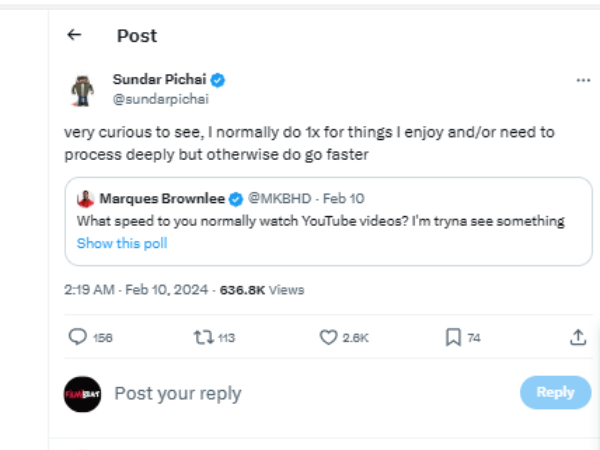 நேரத்தை வீணடிக்காதீங்கப்பா.. சுந்தர் பிச்சை சொன்ன ஐடியா, யூடியூப்-ல் இனி வீடியோவை இப்படி பாருங்க..!!