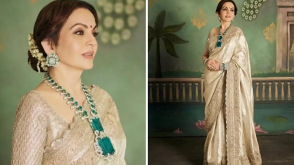 நீதா அம்பானி அணிந்திருந்த மரகத நெக்லஸ், வைர மோதிரத்தின் விலை என்ன தெரியுமா?