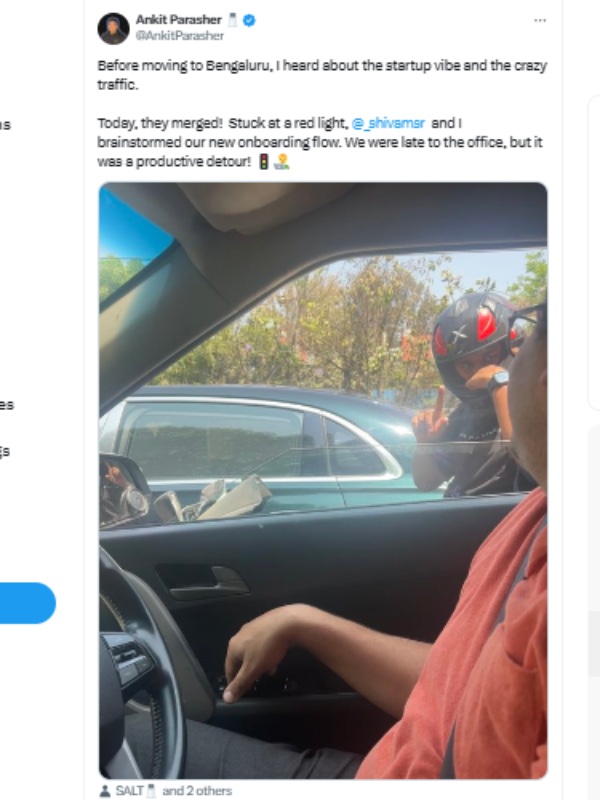 Work from home கேள்விப்பட்டிருப்பீங்க, ஆனா இது Work from Traffic.. பெங்களூரில் டிரெண்டிங் சம்பவம்..!