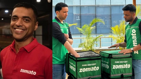 சைவ உணவுக்கு, சைவ டெலிவரி.. வாங்கிகட்டிக்கொண்ட Zomato சிஇஓ..! அனல் பறக்கும் டிவீட்..!! 