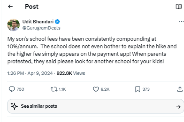 3வது படிக்கும் பையனுக்கு மாசம் ரூ.30000 பள்ளி கட்டணமா? சமூக வலைத்தளத்தை உலுக்கிய தந்தையின் குமுறல்