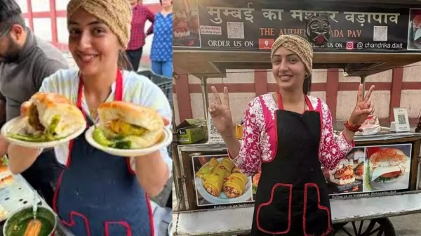  தள்ளுவண்டி கடையில் வடா பாவ் விற்பனை செய்து தினமும் ரூ. 40,000 சம்பாதிக்கும் பெண்.. ஆஹா!