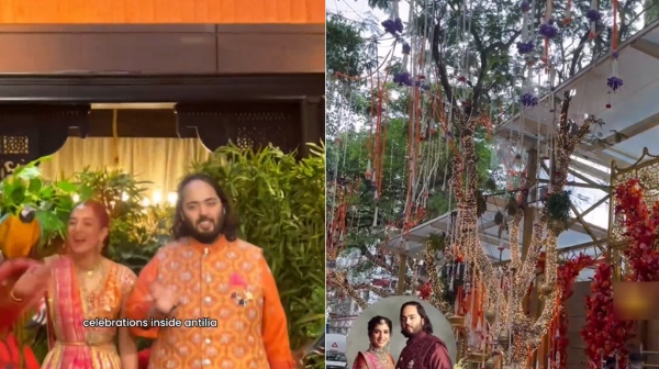 ஆனந்த் அம்பானி - ராதிகா திருமணத்தின் அதிரடிகள் ஆரம்பம்.. முதல் வீடியோவே வேற லெவல்..! 