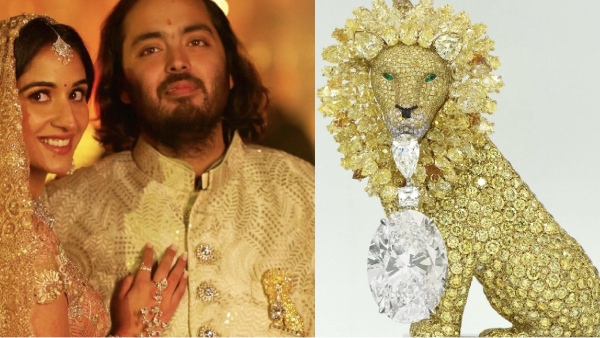  ட்ரஸ்ல போடுற பின்-னுக்கே இப்படியா? அனந்த் அம்பானி அணிந்திருந்த 50 கேரட் லயன் ப்ரூச்..!