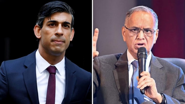 மருமகன் ரிஷி சுனக்-ஐ 70 மணிநேரம் வேலை செய்ய சொன்னீங்களா மிஸ்டர் நாராயணமூர்த்தி..! 