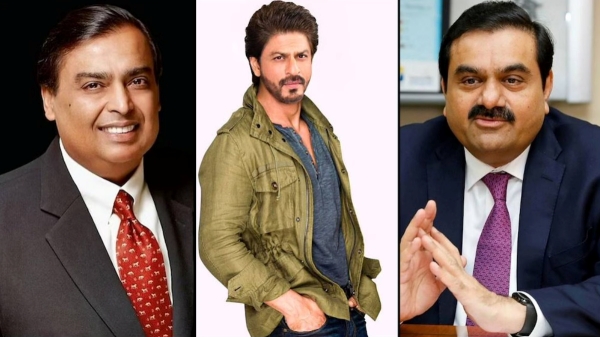 அம்பானி சீட்டை பிடித்த அதானி.. அட கூட ஷாருக்கான் வந்திருக்கிறாரே..!! 