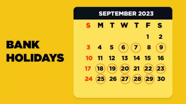 செப்டம்பர் மாதத்தில் 14 நாட்களுக்கு வங்கிகள் விடுமுறை..! 