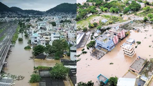  ஆந்திரா தெலுங்கானாவை புரட்டிப்போட்ட மழை! 4 லட்சம் ஹெக்டேர் பயிர்கள் சேதம்! 