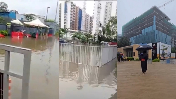 இந்த மழைக்கே பெங்களூர் தத்தளிக்குது.. சென்னை போல பெரு மழை வந்தால் தாக்குப்பிடிக்காது போலயே..!! 