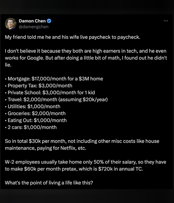  மாதம் ரூ. 25 லட்சம் செலவு செய்யும் கூகுள் ஊழியர்.. அதுக்குன்னு இப்படியா ஆகணும்!