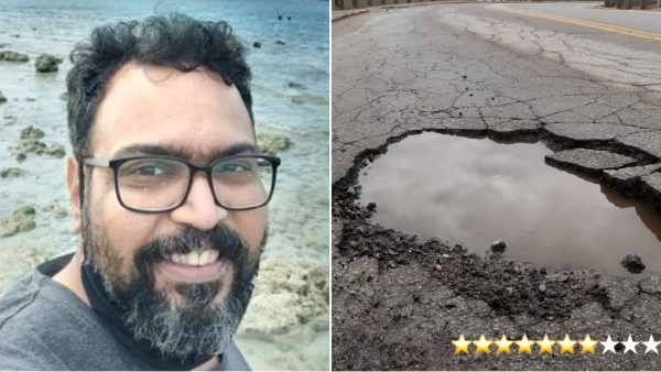  பெங்களூரின் சாலை குழிக்குள் எத்தனை பேர் இருக்காங்களோ? ஸ்டார்ட்அப் நிறுவனரின் கலகல ட்வீட்!