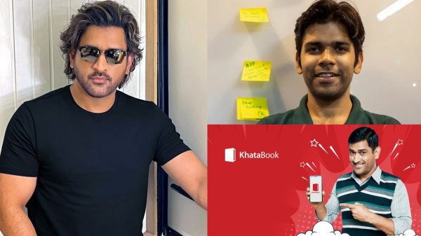 Dhoni உதவியால் ரூ.4500 கோடி நிறுவனத்தை கட்டமைத்த நபர்.. பிசினஸ்மேன்கள் வேலையை எளிதாக்கிய Khatabook.!