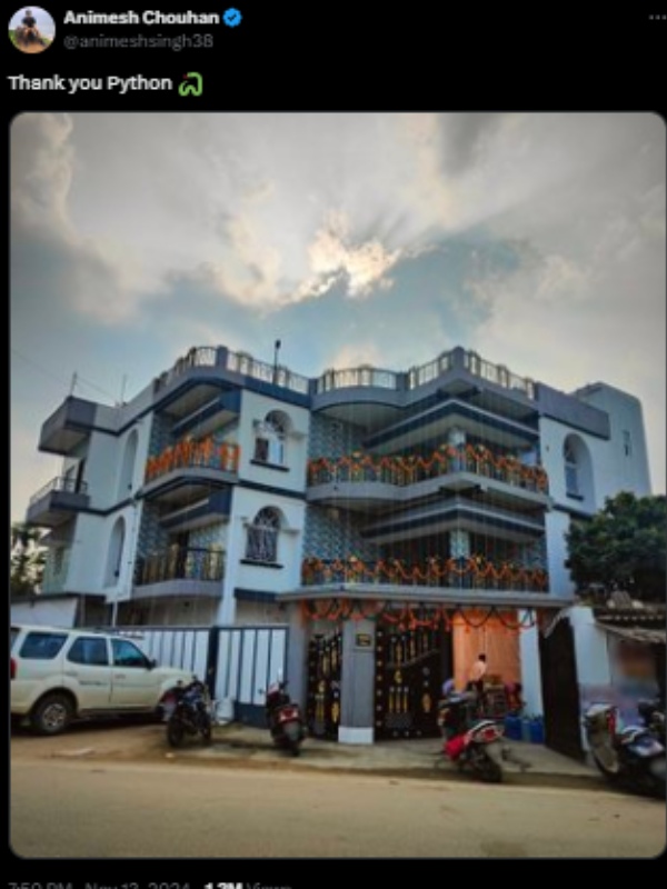 பைத்தான்-க்கு நன்றி.. ஒரேயொரு போட்டோ.. ஓவர்நைட்டில் பேமஸ்..! 