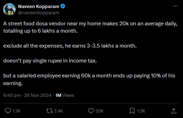  தோசை விற்று மாதம் ரூ. 6 லட்சம் வருமானம்.. கதறும் ஐடி ஊழியர்கள்..!!