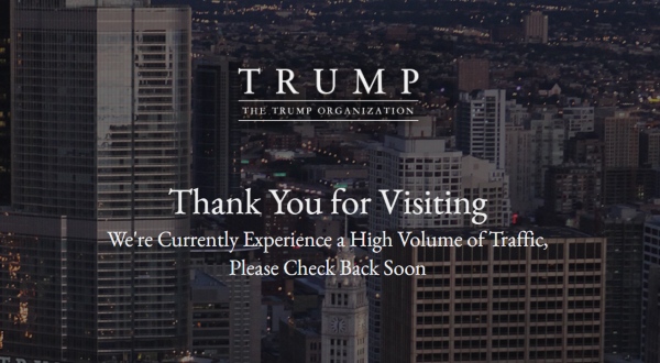 அமெரிக்க தேர்தல் அதிரடி.. டொனால்டு டிரம்ப் இணைய தளம் முடங்கியது..! 