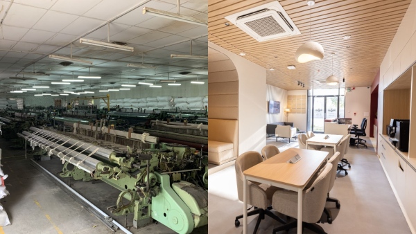 கோவையில் அற்புதம்.. 20 ஆண்டு டெக்ஸ்டைல் தொழிற்சாலையை மாடர்ன் ஆபீஸ் ஆக மாறிய ரீகஸ்..! 