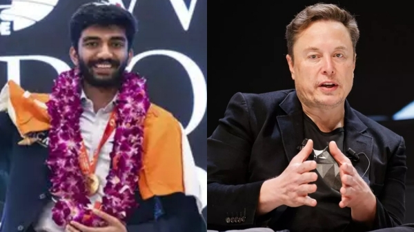 உலக செஸ் சாம்பியன் குகேஷ்-ஐ வாழ்த்திய எலான் மஸ்க்.. இணையத்தில் குவியும் பாராட்டுகள்..!! உலக செஸ் சாம்பியன் குகேஷ்-ஐ வாழ்த்திய எலான் மஸ்க்.. இணையத்தில் குவியும் பாராட்டுகள்..!!