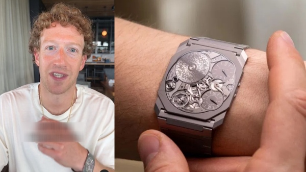 உலகிலேயே மிக ஒல்லியான வாட்ச்.. மார்க் ஜுக்கர்பெர்க் வைத்துள்ள இந்த வாட்ச் விலை என்ன தெரியுமா?