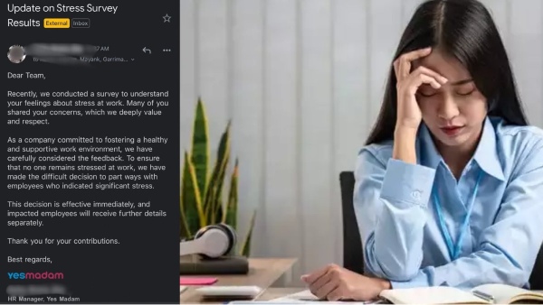 மனஅழுத்தத்தில் இருக்கிறீர்களா? அப்படியானால் பணிக்கு வர வேண்டாம்! வித்தியாசமாக லேஆஃப் செய்த நிறுவனம்!