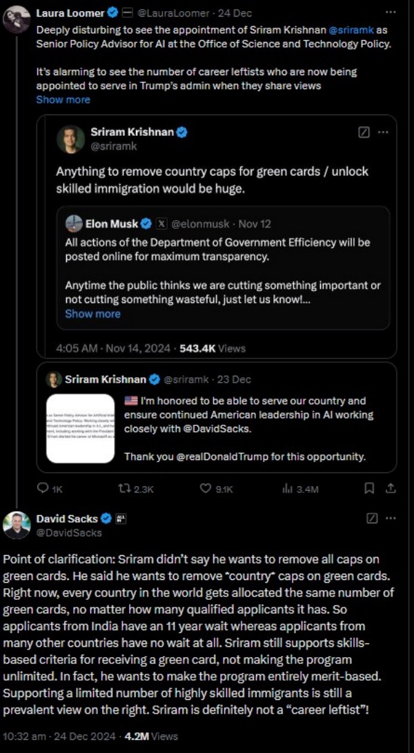 ஸ்ரீராம் கிருஷ்ணனை வறுத்தெடுக்கும் பெண்.. ஓடிவந்து காப்பாற்றிய டேவிட், எலான் மஸ்க்..!! 