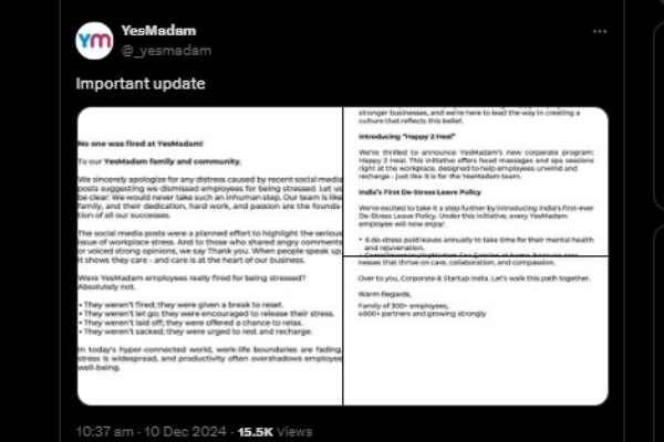 YesMadam கொடுத்த விளக்கம்.. ஷாக் ஆன நெட்டிசன்கள்..! 