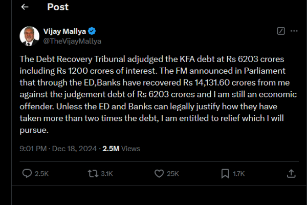 நிர்மலா சீதாராமனை கேள்வி கேட்கும் விஜய் மல்லையா.. டிவிட்டரில் சண்டை போடும் கிங்பிஷர் அதிபர்..!! 