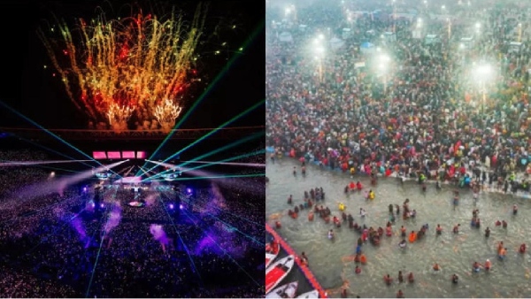 மகா கும்பமேளா Vs கோல்ட் பிளே: சுவாரஸ்ய தகவல் மகா கும்பமேளா Vs கோல்ட் பிளே: சுவாரஸ்ய தகவல்