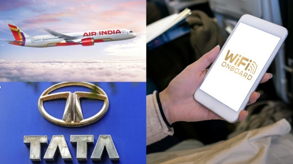 இந்தியாவில் முதன்முறையாக.. டாடா குழுமத்தின் புது சாதனை.. ஏர் இந்தியா விமானத்தில் இன்-ஃப்ளைட் வை-ஃபை இந்தியாவில் முதன்முறையாக.. டாடா குழுமத்தின் புது சாதனை.. ஏர் இந்தியா விமானத்தில் இன்-ஃப்ளைட் வை-ஃபை