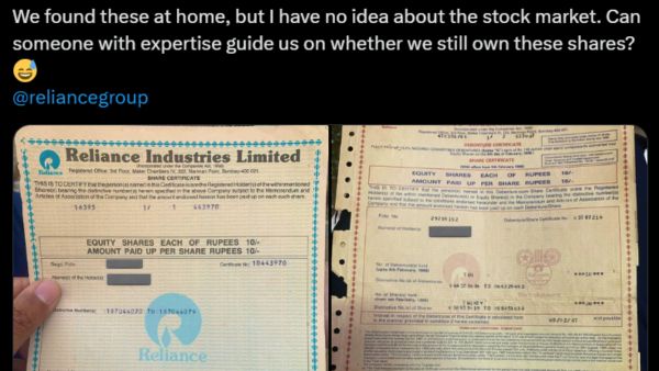தூசி தட்டியவருக்கு துட்டு மழை! ரூ.10-க்கு வாங்கிய RIL பங்கு! இன்று அதன் மதிப்பு எவ்வளவு தெரியுமா?