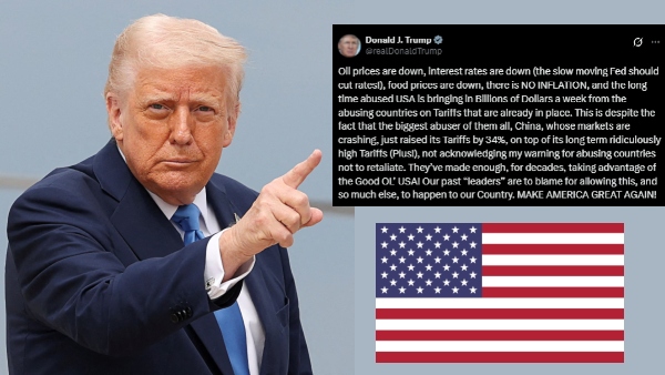 Donald Trump: அமெரிக்காவில் பணவீக்கமே இல்லை.. பங்குச்சந்தை சரியும் நேரத்தில் இப்படியொரு டிவீட்..!!