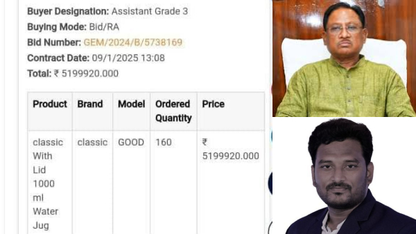 160 பிளாஸ்டிக் ஜக் வாங்க ரூ.52 லட்சம் செலவு? –அது என்ன தங்க ஜக்? சர்ச்சையில் சிக்கிய அரசு!!