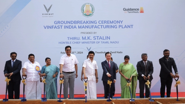 தூத்துக்குடியின் அடையாளமே மாறப் போகுது.. VinFast எலக்ட்ரிக் கார் ஆலை திறப்பு தேதி வெளியானது!!