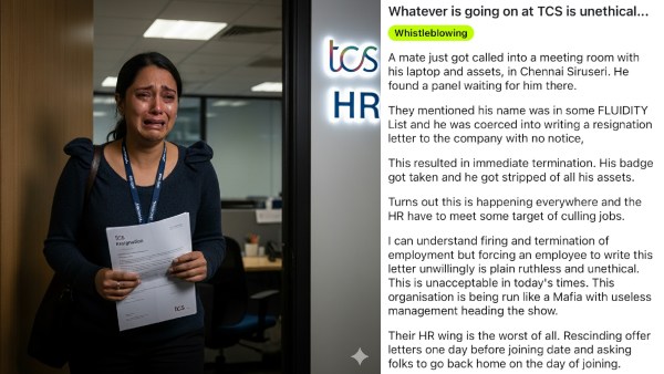 மிரட்டல்.. அச்சுறுத்தல்.. கண்ணீர்:  மாஃபியாவாக மாறிவிட்டதா TCS? கதறும் ஊழியர்கள் – உண்மை என்ன?