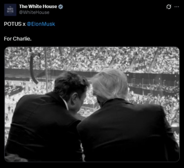 துக்கவீட்டில் வரலாற்று நிகழ்வு.. டிரம்ப் - எலான் மஸ்க் மீண்டும் இணைந்தனர்.. டிரெண்டாகும் வீடியோ..!!