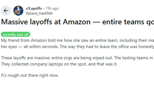 ஒரே ஈமெயிலில் மொத்த டீமும் பணிநீக்கம் செய்யப்பட்ட கொடூரம்!! இதையெல்லாம் கேட்க ஆள் இல்லையா?