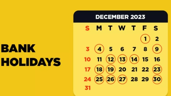 வாடிக்கையாளர்களே இந்த நாட்களில் வங்கி பக்கம் போகாதீங்க.. டிசம்பரில் மொத்தம் 19 நாட்கள் விடுமுறை.!!