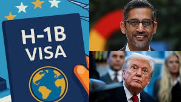 H1B விசா விவகாரம்: மவுனம் கலைத்த சுந்தர் பிச்சை..! டிரம்புக்கு தக்க பதிலடி..! H1B விசா விவகாரம்: மவுனம் கலைத்த சுந்தர் பிச்சை..! டிரம்புக்கு தக்க பதிலடி..!