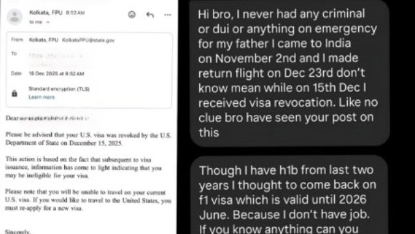 H1B visa: தந்தைக்கு உடல்நலம் சரியில்லை என தாயகம் வந்த இந்தியருக்கு காத்திருந்த அதிர்ச்சி!!