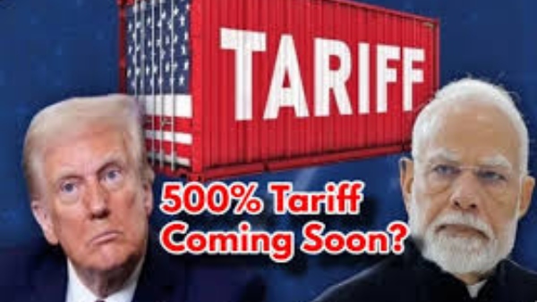 அமெரிக்காவின் 500% வரி மிரட்டல்:நிலைகுலைந்த இந்திய ஏற்றுமதி பங்குகள்!முதலீட்டாளர்களுக்கு அதிர்ச்சி!