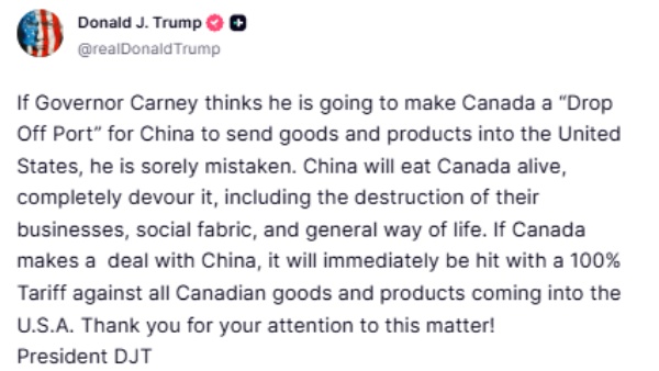கனடா மீது 100% வரி.. டிரம்ப்-ன் அடுத்த மிரட்டல்.. முதலீட்டு சந்தைக்கு அடுத்த அடி..!