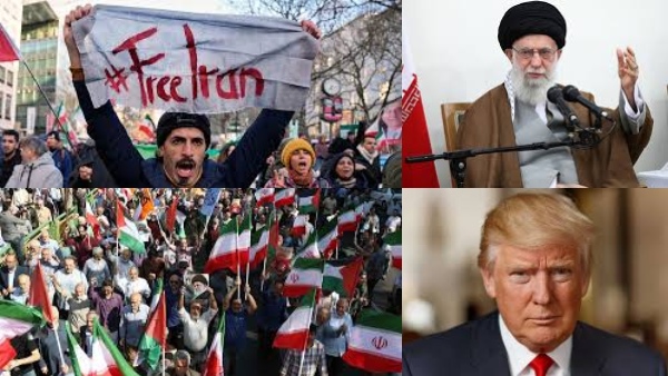 பற்றி எரியும் ஈரான்!! போராட்டக்காரர்களுக்கு ஆதரவு தரும் டிரம்ப்!! வெனிசுலாவை போல ராணுவ நடவடிக்கையா?