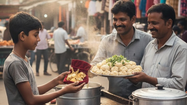 பெற்றோரே உஷார்!! மோமோவுக்கு ஆசைப்பட்டு தங்கத்தை தூக்கி கொடுத்த சிறுவன்!! இப்படி கூட மோசடி நடக்குது!!