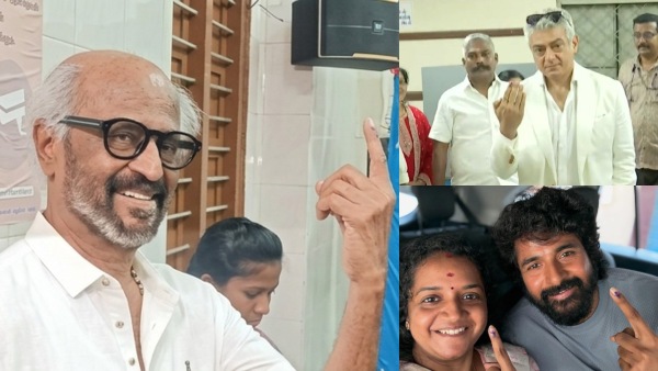 தேர்தல் 2026: ரஜினிகாந்த் ,அஜித் ,சிவகார்த்திகேயன்..!! காலையிலேயே வரிசை கட்டி வந்த பிரபலங்கள்..!!