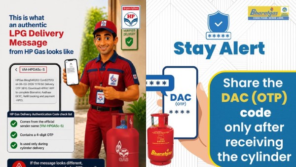 LPG கேஸ் சிலிண்டர் டெலிவரி : Indane, Hp, Bharat Gas வாடிக்கையாளர்களுக்கு எச்சரிக்கை..!!