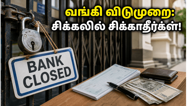 வங்கி விடுமுறை: மே 27, 28 பணப் பரிவர்த்தனைக்கு எச்சரிக்கை! வங்கி விடுமுறை: மே 27, 28 பணப் பரிவர்த்தனைக்கு எச்சரிக்கை!